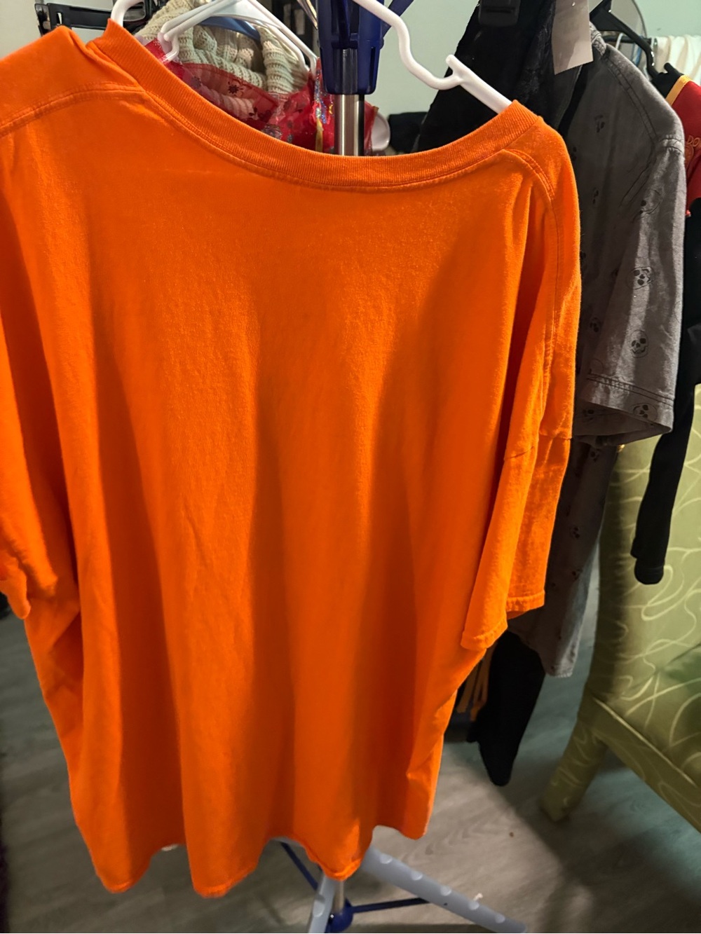 Orange Short-Sleeve Graphic Tee - Playful Beer Slogan - Picture 3 of 3